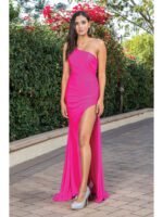 Sundown Sweetheart Column Gown in fuchsia