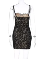 Lace Spaghetti Strap Mini Dress - Image 8