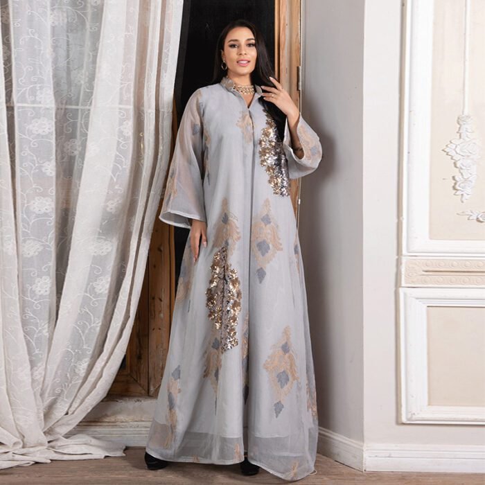 Dress with Sequins Evening Gown for Women - Image 3