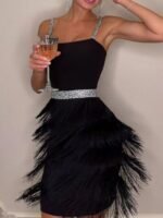 Fringe Trim Cami Mini Dress - Image 2