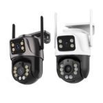 ICSEE High-Definition Wireless Binocular Camera Mobile Remote Full-Color Night Vision Outdoor Dome Smart Surveillance Camera
