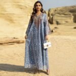 Embroidered Evening Dress with Applique Patchwork Dress - Image 3