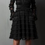 Spring New Sexy Sheer Fitted Dress Style High Waist Versatile Pleated Skirt - Image 2