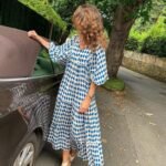 Bohemian Print Long Sleeve Maxi Dress for Women Fashion Spring Style Flowy Long Dress - Image 13