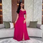 Elegant Wedding Dress with Pleats for WomenFashionable Formal Dress - Image 4
