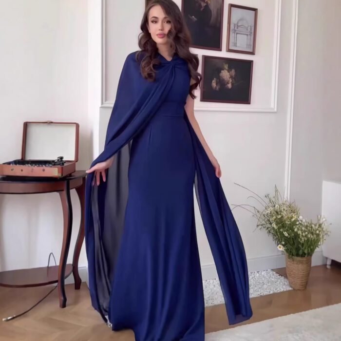 Elegant Fit Dress, Sleeveless Long Dress Formal Occasion, Winter Wear - Image 2