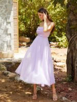 Evening Dress Purple Strapless Dress New Formal DressForeign Trade - Image 6
