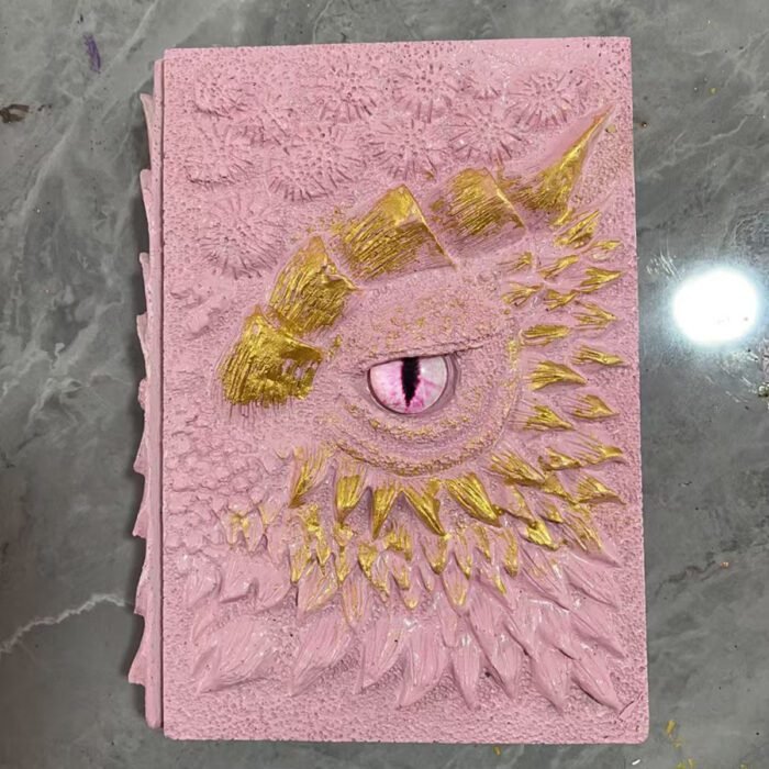 New Clear Cream-Colored Resin Animated Dragon Book with Demon's Eye for Independent Site - Image 7