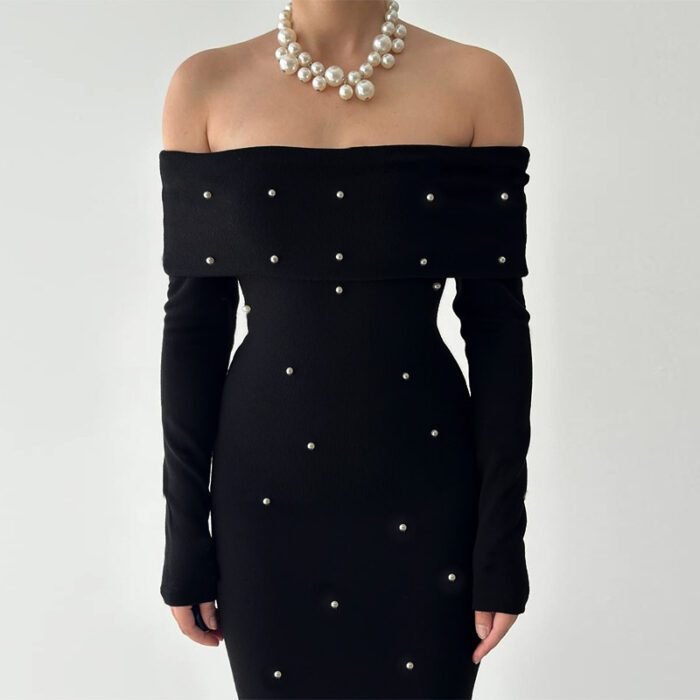 Dingzhu One Shoulder Slimming Evening Dress - Image 3