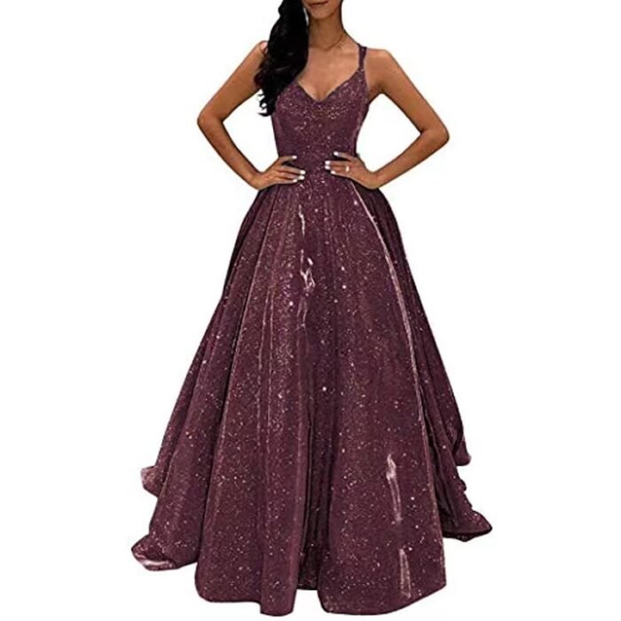 Strapless Shimmering Elegant Long Dress for Evening Events - Image 4
