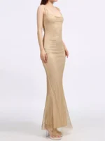 Backless Scoop Neck Maxi Dress - Image 2