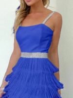 Fringe Trim Cami Mini Dress - Image 5