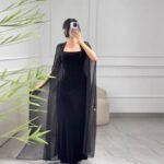 Velvet Backless Sequined Evening Dress - Image 3
