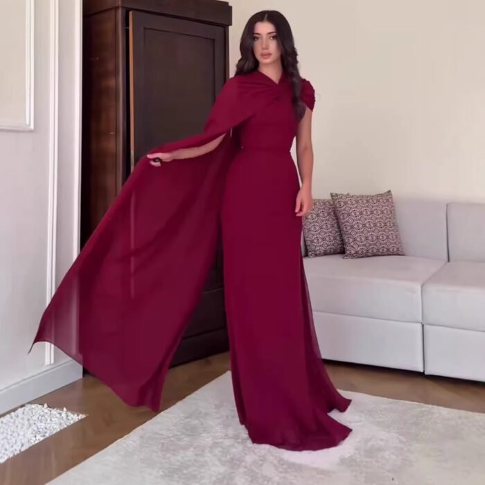 Elegant Fit Dress, Sleeveless Long Dress Formal Occasion, Winter Wear - Image 4