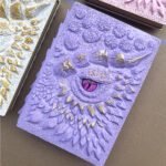 New Clear Cream-Colored Resin Animated Dragon Book with Demon's Eye for Independent Site - Image 5