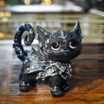 Cute Black Cat Figurine - Image 2
