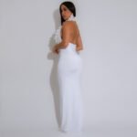 Off-the-Shoulder Backless Evening Dress - Image 2