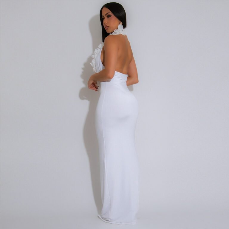 Off-the-Shoulder Backless Evening Dress