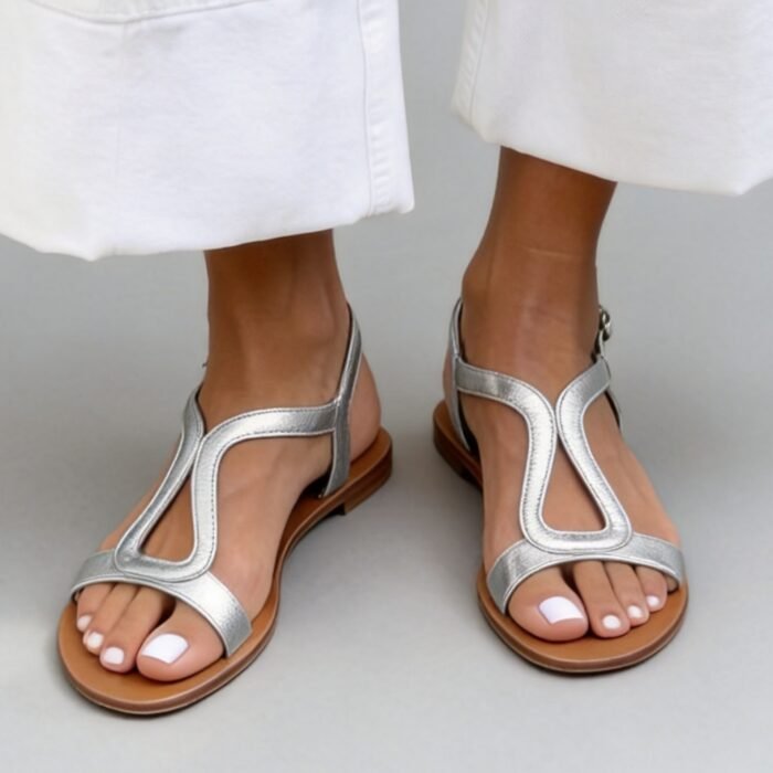 Casual flat bottomed women's shoes with exposed toe straps beach sandals for women - Image 6