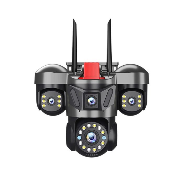 6MP Triple Lens Triple View Security Camera Wireless WiFi Outdoor HD Surveillance Camera for Home Remote Monitoring - Image 5