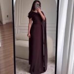 Elegant Fit Dress, Sleeveless Long Dress Formal Occasion, Winter Wear - Image 3