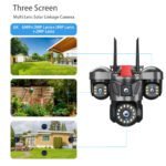 6MP Triple Lens Triple View Security Camera Wireless WiFi Outdoor HD Surveillance Camera for Home Remote Monitoring - Image 4