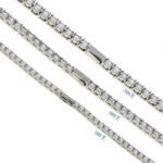 Stainless Steel 316 Polished Spring Ring Tennis Necklace for Men and Women, Fashionable Titanium Steel with Zirconium Stone Jewelry - Image 5