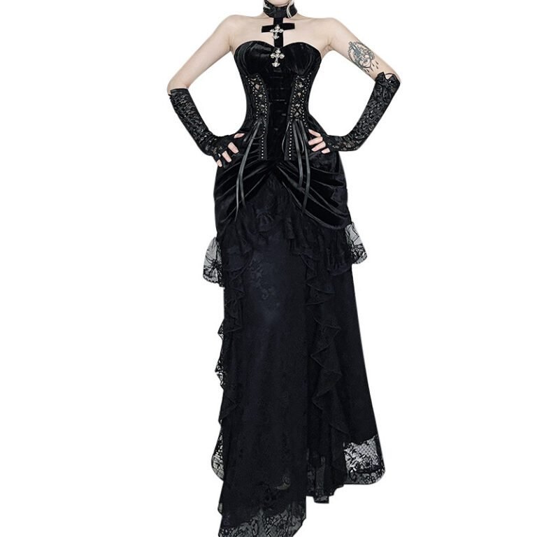 Subculture Victoria Velvet Banquet Evening Dress Skirt