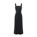 French style slim fit tied formal dress - Image 6