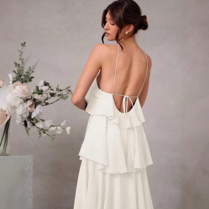 Elegant Sleeveless Long Dress Formal Dress Fashion Autumn Dress - Image 2