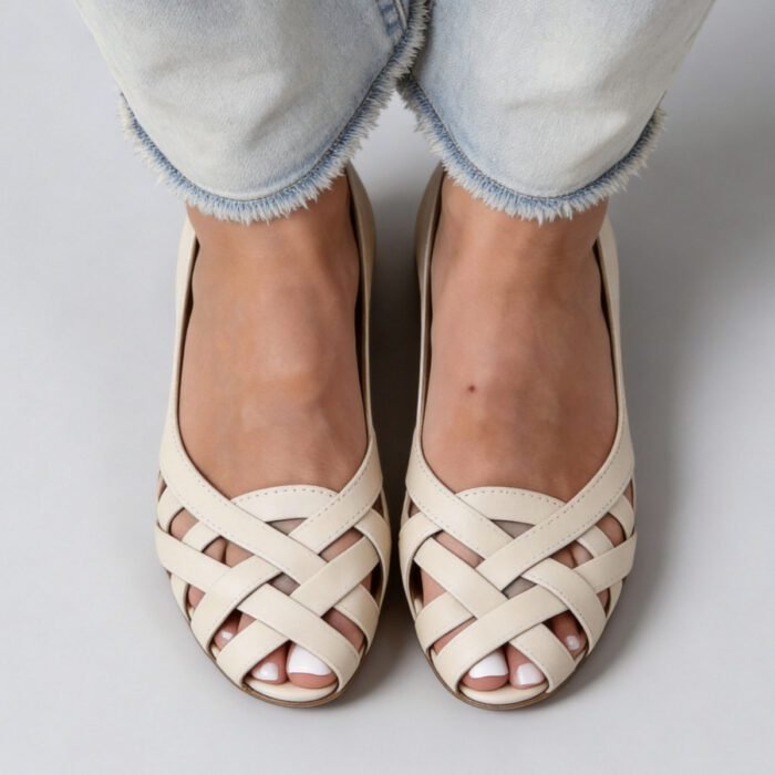 Flat bottomed hollow hole shoes anti slip beach sandals for women - Image 2