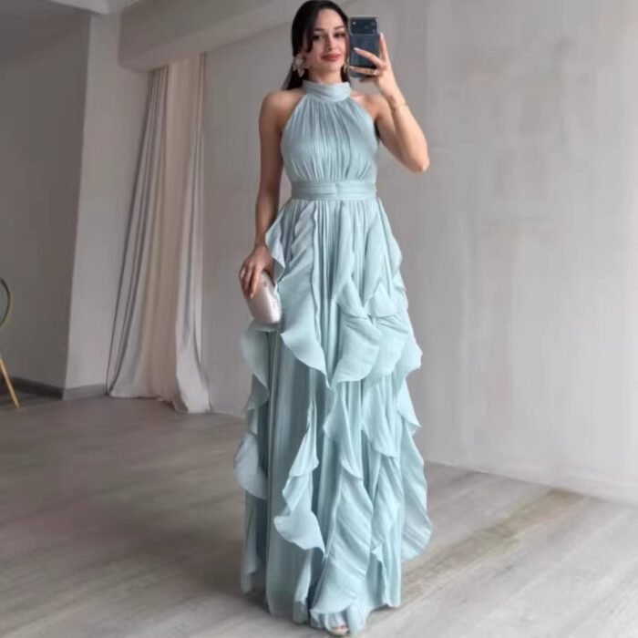 New  Elegant Irregular Layered Cake Dress - Image 3
