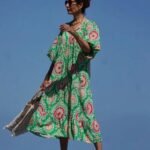 Bohemian Print Long Sleeve Maxi Dress for Women Fashion Spring Style Flowy Long Dress - Image 17
