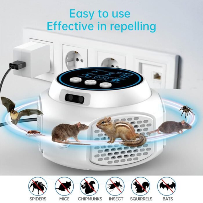 360° Ultrasonic Pest Repeller, High Power Indoor Rodent & Insect Repeller, Safe Plug-in Mosquito & Mouse Control - Image 8