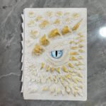 New Clear Cream-Colored Resin Animated Dragon Book with Demon's Eye for Independent Site - Image 9