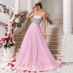 Pink Sequin Wedding Dress Evening Gown Formal Dress - Image 2