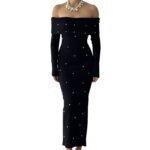 Dingzhu One Shoulder Slimming Evening Dress