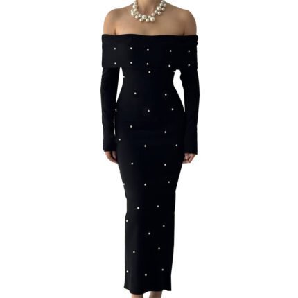 Dingzhu One Shoulder Slimming Evening Dress