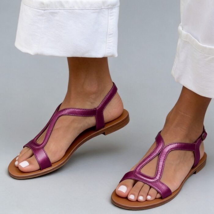 Casual flat bottomed women's shoes with exposed toe straps beach sandals for women - Image 7