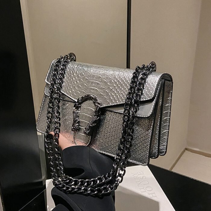 Crocodile patterned Wine God Bag - Image 4