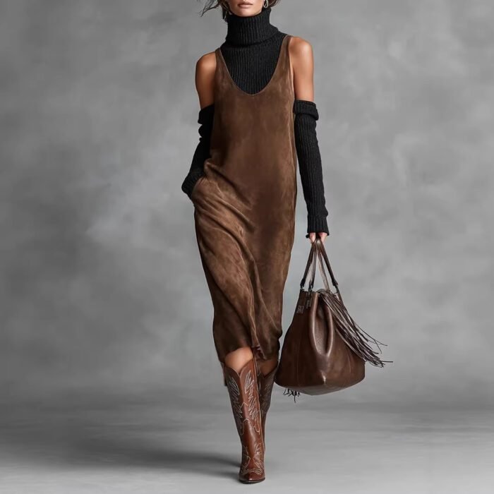 Sexy Off-Shoulder Fitted Dress for Party, Travel, Date, Casual Wear Office Outfit Long Dress - Image 2