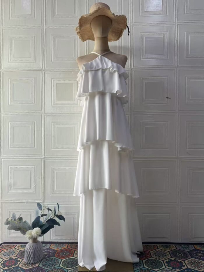 Elegant Sleeveless Long Dress Formal Dress Fashion Autumn Dress - Image 6