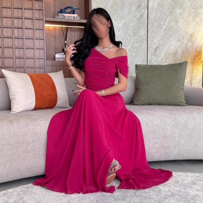 Elegant Wedding Dress with Pleats for WomenFashionable Formal Dress - Image 2