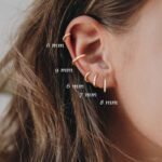S925 Sterling Silver Circle Earrings with Turquoise and Diamond Inlay 18K Gold Plated Stud Earrings Jewelry - Image 3