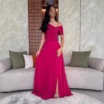 Elegant Wedding Dress with Pleats for WomenFashionable Formal Dress - Image 5