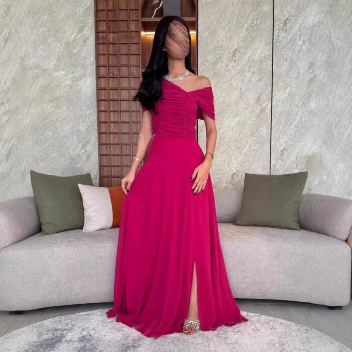 Elegant Wedding Dress with Pleats for WomenFashionable Formal Dress - Image 5