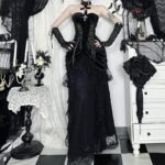 Subculture Victoria Velvet Banquet Evening Dress Skirt - Image 2