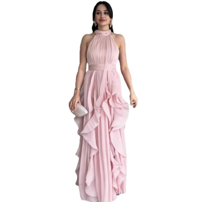 New  Elegant Irregular Layered Cake Dress - Image 5