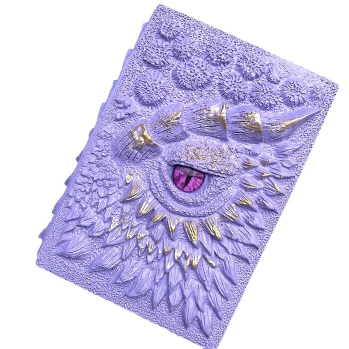 New Clear Cream-Colored Resin Animated Dragon Book with Demon's Eye for Independent Site - Image 6