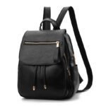 Soft leather backpack travel bag - Image 10